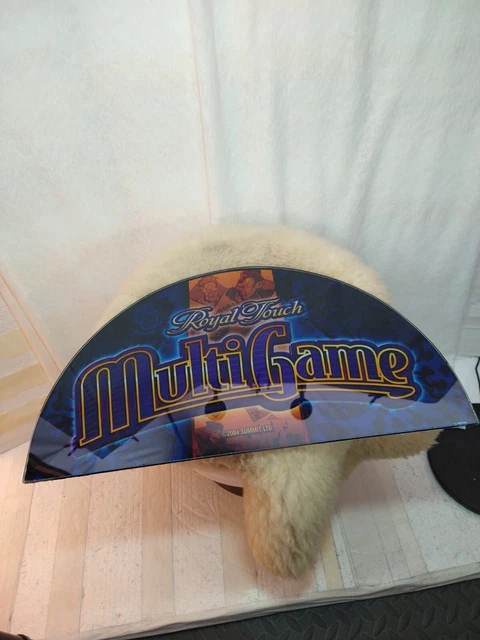 Slot Machine Glass Panel Summit Gaming 2004 Great Man Cave Piece 20" X 11 " Arch