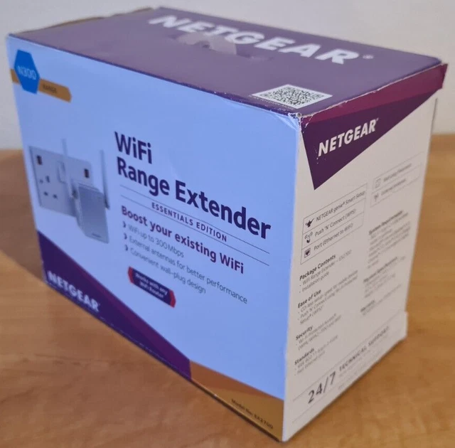 NETGEAR N300 WiFi Range Extender (EX2700) Booster Repeater - White