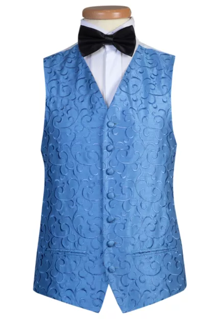 Bluebell Mulinello Gilet Abito Smoking Elegante da Cerimonia Uomo & Ragazzo