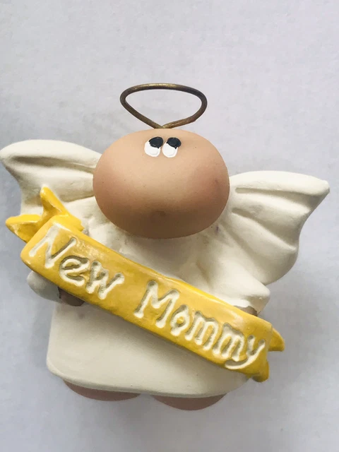 Proud New Mommy Pin Button Guardian Angel Mom Mama Mothers Day Gift Baby Shower