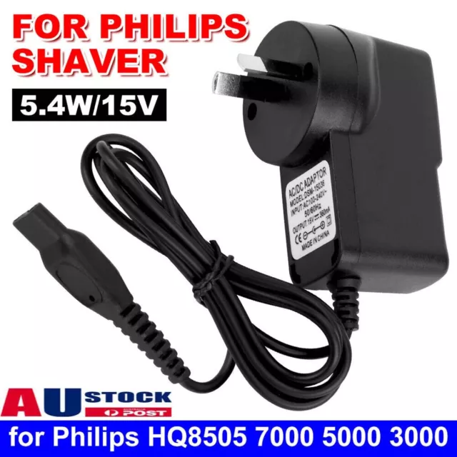 15V Shaver Charger Charging Power Adapter Cord Fit for Philips HQ8505 7000 5000