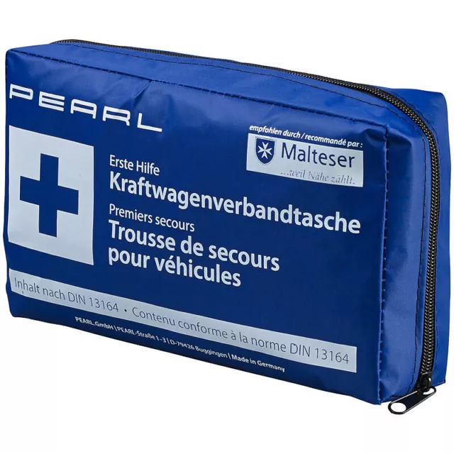 PEARL Verbandskasten: Marken-KFZ-Verbandtasche, geprüft nach DIN13164 (2022) 2