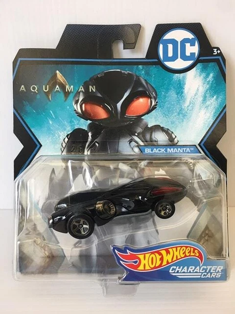 Hot Wheels - DC Comics AQUAMAN BLACK MANTA Auto Modellino Character Cars Metallo