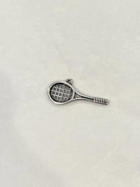 James Avery Sterling Silver Tennis Racquet Charm Rare, Vintage