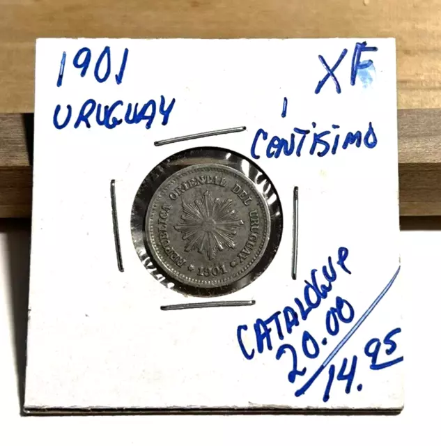 1901 Uruguay 1 Centesimo XF (INV F)