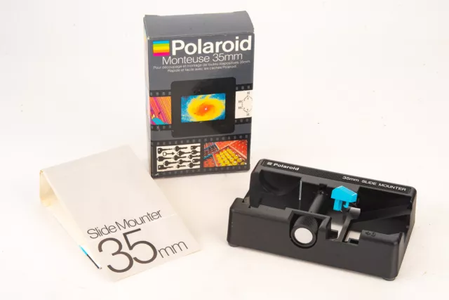 Cortador de película de transparencia de montaje deslizante Polaroid 35 mm NUEVO en caja original V21