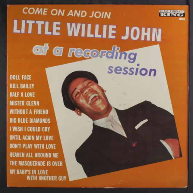 LITTLE WILLIE JOHN: come on & join at a recording session KING 12" LP 33 RPM