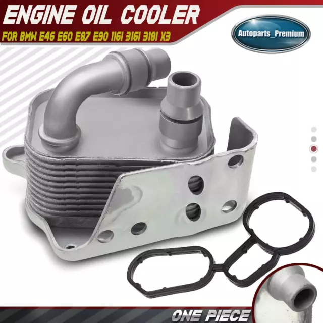 Engine Oil Cooler for BMW E36 318i 1998 L4 1.9L E81/E87 120i 2006-2012 L4 2.0L