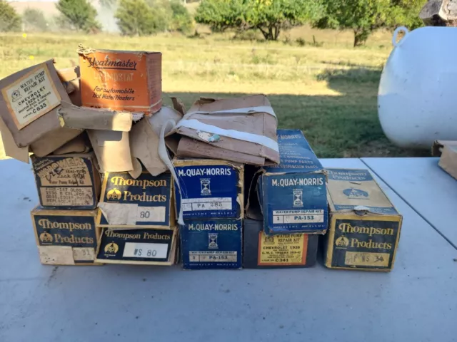 Lot Of vintage Parts Nos,thompson,McQuay Norris Plus More Water Pump Repair Kit Lot Of vintage Parts Nos,thompson,McQuay Norris Plus More Water Pump Repair Kit