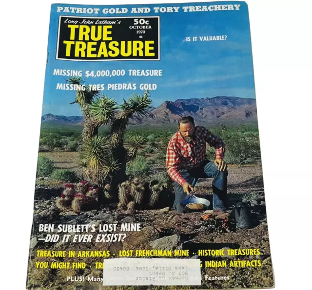 1970 True Treasure Hunting Magazine Metal Detecting Missing Tres Piedras Gold