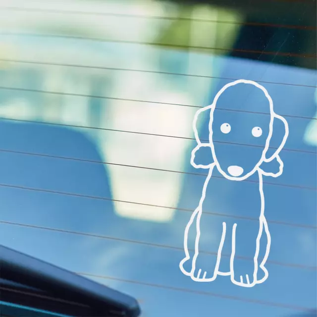 BEDLINGTON TERRIER - Dog Car Window Bumper Vinyl Decal Sticker