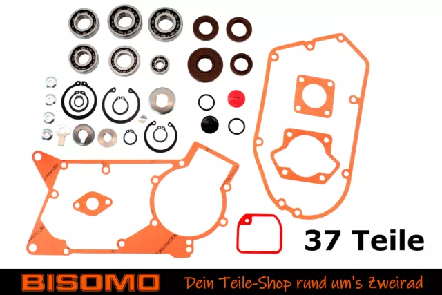 Venandi Premium Lagersatz Motor Regeneration 37-teilig Simson S51 SR50 KR51 S53
