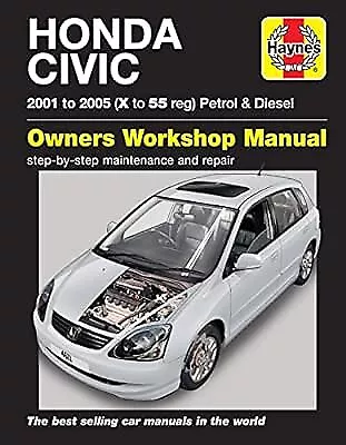 Honda Civic Petrol & Diesel, Haynes Manuals, Used; Good Book