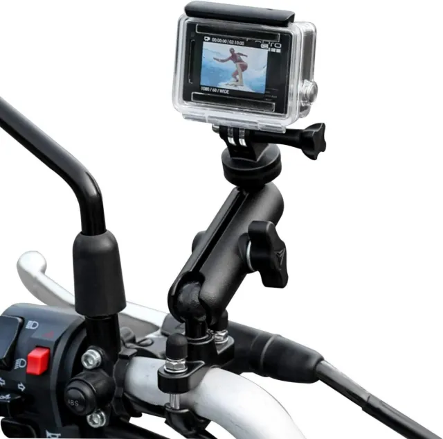 Supporto per Bici/Scooter, per Fotocamera GoPro Hero 7/6/5/4/3+/3, Girevole 360°