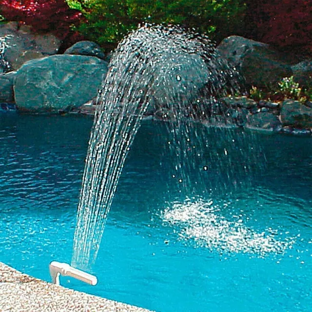 Threaded Return Connection Waterfall Fountain for Swimming Pools Scenic View