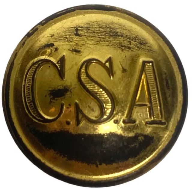 CSA Confederate States of America Waterbury Co's Inc Conn Button Uniform Repro