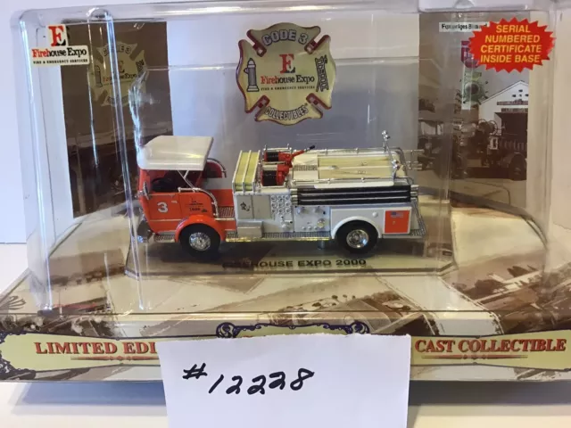#12228 Code 3 Firehouse Expo Crown Pumper Co. 3 Limited Edition Of 3000 Made