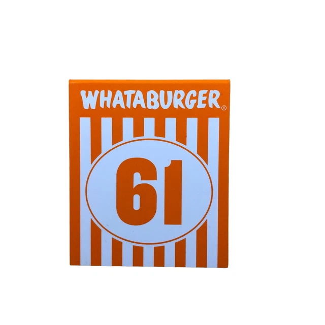 Whataburger Table Tent Number  # 61