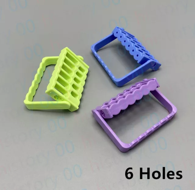 Dental 6 Holes Bur Endo Files Block Holder Stand Autoclave Disinfection Box Case