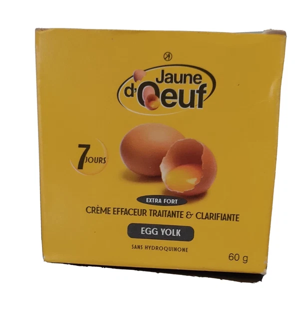 JAUNE D'OEUF CRÈME ÉCLAIRCISSANTE VISAGE TRAITANTE & CLARIFIANTE 60gr