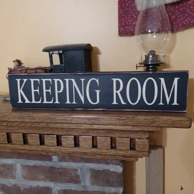 KEEPING ROOM Rustic Farmhouse Country Primitive Sign