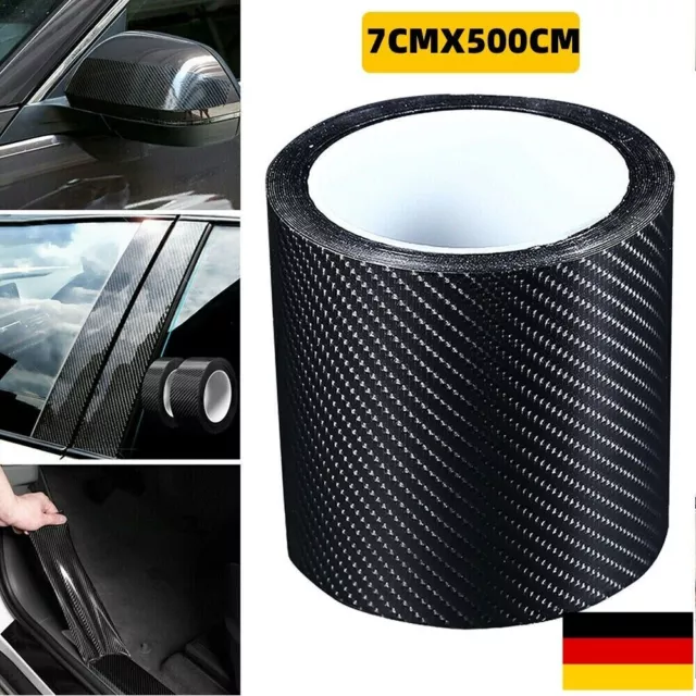 5D Carbon Faser Gummi Styling Auto Aufkleber Tür Sill Schutz Waren