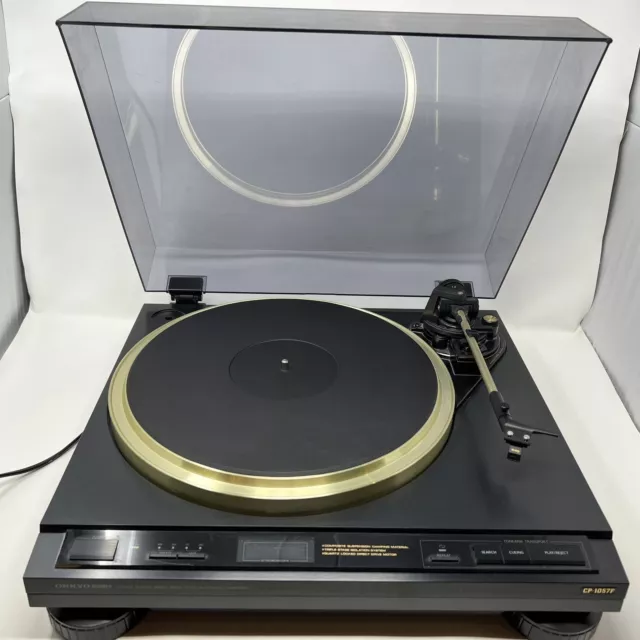 ONKYO CP-1057F Integra Quartz Locked Auto Turntable Vintage Record Player Read!