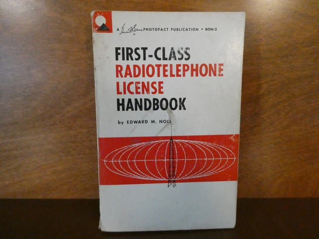 Vintage 1966 First Class Radio Telephone License Handbook