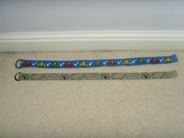 2 Toddler Belts Approx. 22" Waist - Cars/Exploring