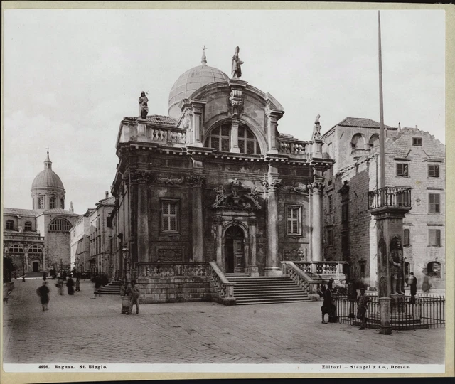 Vintage Split Hrvatska - Tirage Photomécanique Original Vers 1900 - 24.5x29.5 Cm - Ref MS9569