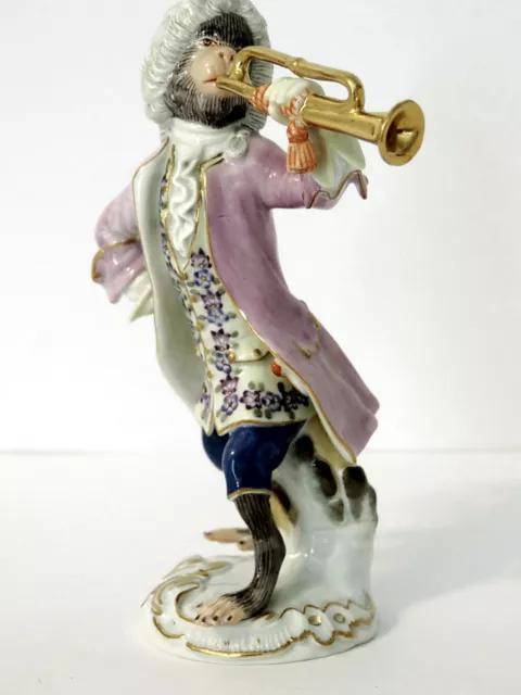 Meissen Affenkapelle Figur Trompeter Modell 60006  1. Wahl