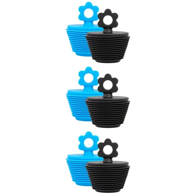 6 piezas Tapón de bañera Tapón de drenaje Tapón de lavabo Tapón de drenaje de bañera