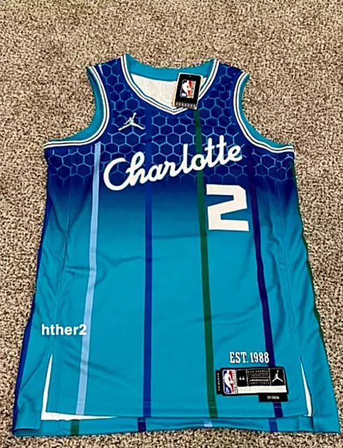 Men's Charlotte Hornets LaMelo Ball #2 Nike Blue 2021/22 Swingman