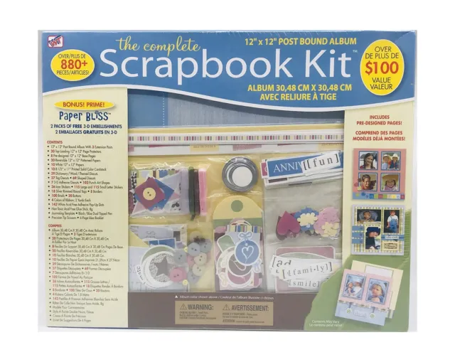 2 New Scrapbooking Kits Ancestry.com Heritage Post Bound ,Family Tree Book  12x12