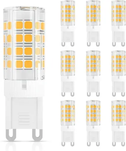 DiCUNO G9 LED Light Bulb 3W, 30-40W Halogen Equivalent, 10 Count (Pack of 1)