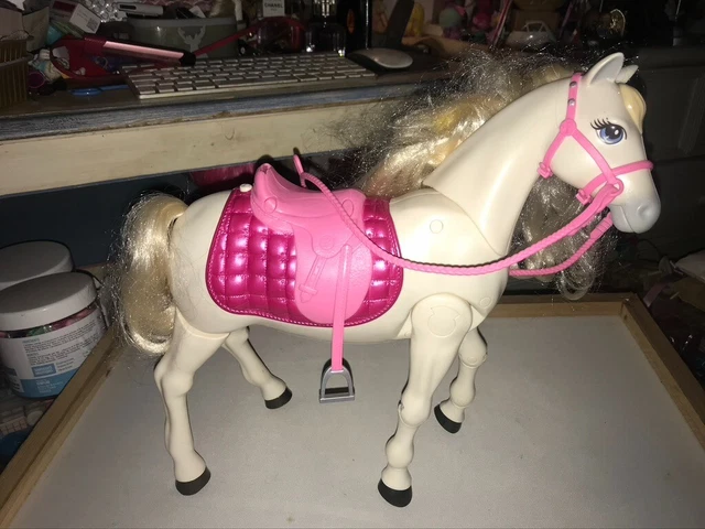 Barbie FTF02 Dream Horse - Cheval électrique - Mattel 2017 - Blanc