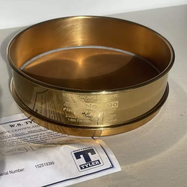 New U.S.A. Standard Test Sieve No. 100 8"-FH-BR-BR-US-100 A5098WVS