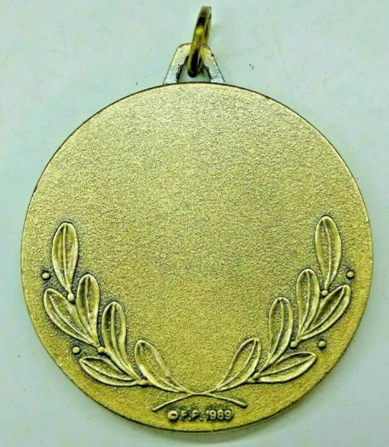 Female Gymnastics Medal Award School Team Sports 1 1/2 Inch Vintage 1989 2