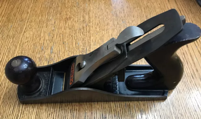 Vtg. Stanley Bailey No. 3 Corrugated Bottom Hand Plane - woodworking tool 9”