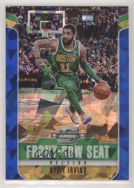 2018 Panini Contenders Optic Front Row Seat Prizms Blue Cracked Ice Kyrie Irving