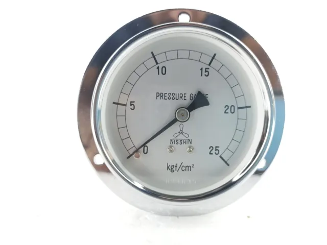 Nisshim 3'' Pressure Gauge Range 0 To 25 Kgf/Cm2
