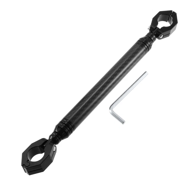 Ejoyous Barre d'équilibre de moto universelle en alliage d'aluminium 22 mm (noir
