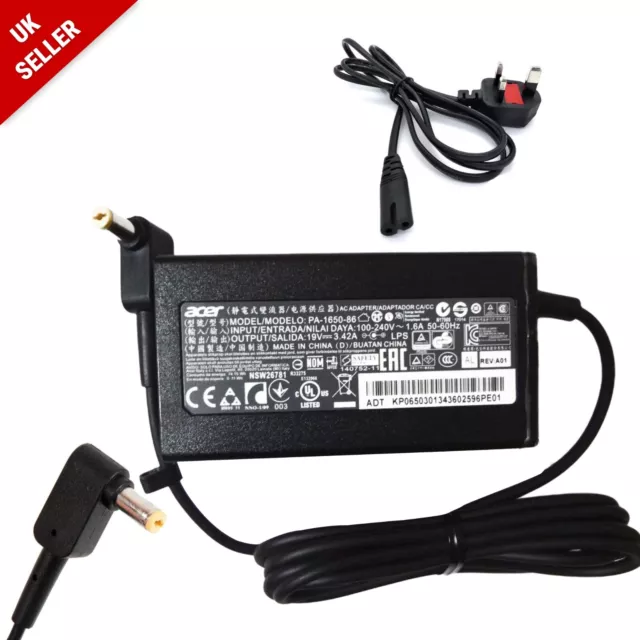 Genuine Acer  19V 2.37A 45W - 3.34A 65W Charger for Aspire 3 A315-23 -A13-045N2A