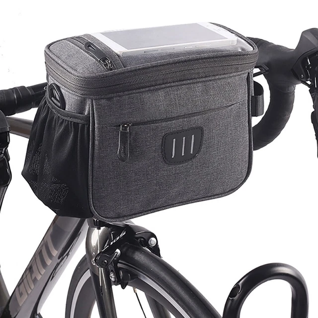 Borsa Bici Manubrio Borsa PortaOggetti Per Bici Borsello Ciclismo Con Tracolla