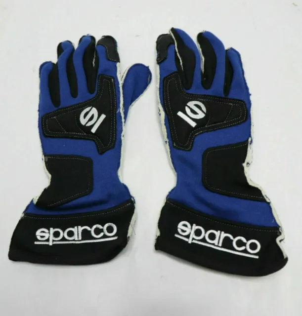 SPARCO GLOVES Storm Race Blue / Black FIA Auto Racing XS extra small Size 8 NEW