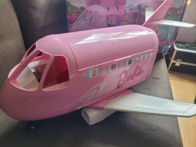 Mattel Barbie Pink Passport Glamour Vacation Jet Airplane Plane