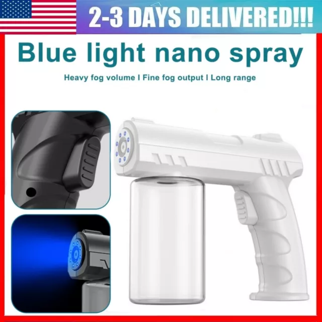 280ML Portable Blue Light Nano Steam Spray Gun Sprayer Disinfection Home Office