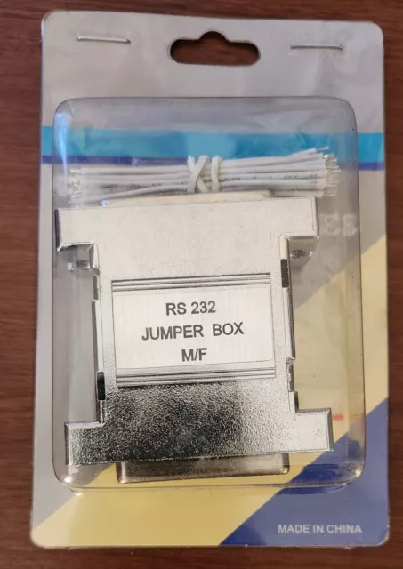 RS-232 Jumper Box Male DB25 /Female DB25 Diagnose/Test Parallel Port Connection