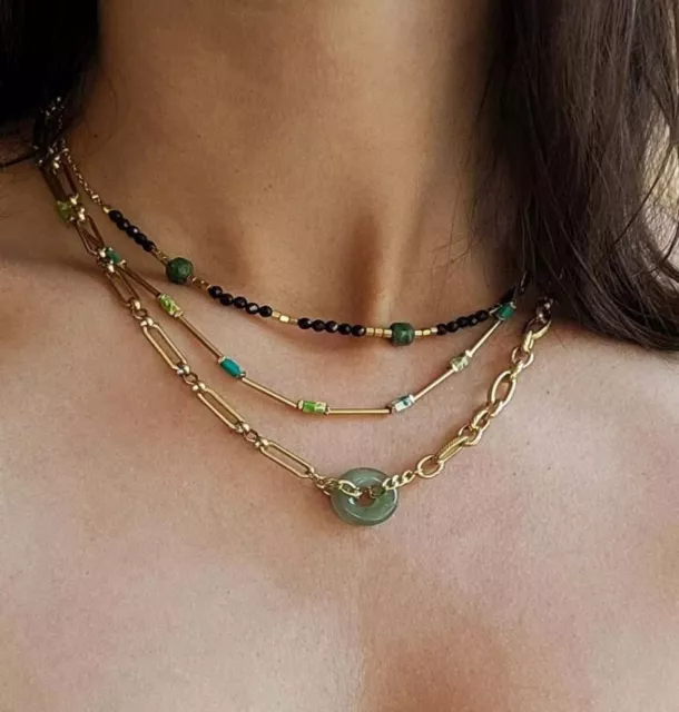 Paloma Jade Ring Pendant Necklace