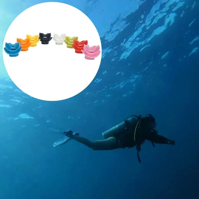 Abaodam Embouts Buccaux De Plongée En Silicone Noir 2 Pièces